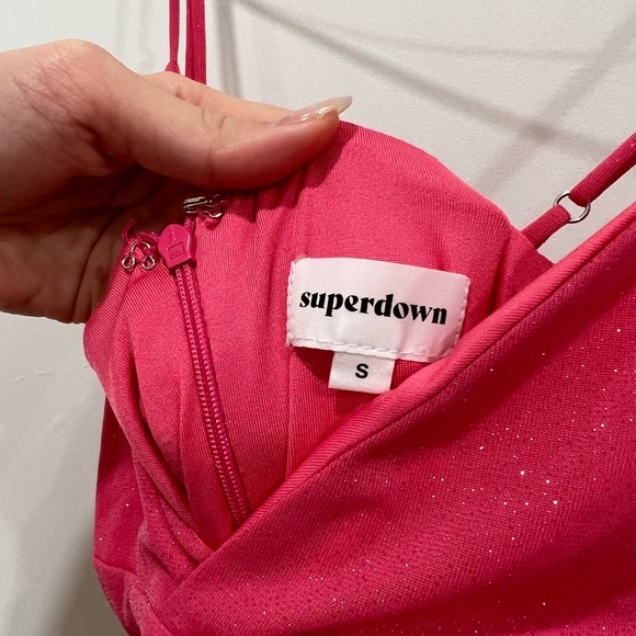 superdown Sydney Sparkle Mini Dress in Pink Size Small - Picture 7 of 8